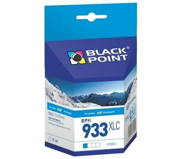 Black Point BPH933XLC (zamiennik CN054AE nr 933XL) Błękitny 15 ml