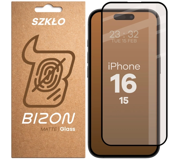 Bizon matowe Glass Matte do iPhone 15 / 16
