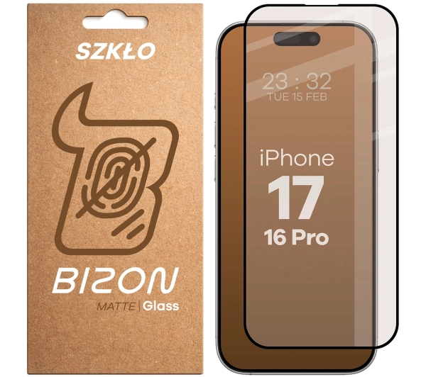 Bizon matowe Glass Matte do iPhone 16 Pro / 17