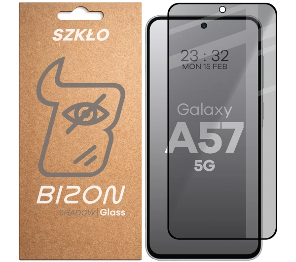 Bizon prywatyzujące z ramką Glass Edge Shadow do Galaxy A57 5G