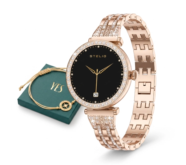 Smartwatch Stelio Lusso Gem Ai Złoty Bransoletka Yes