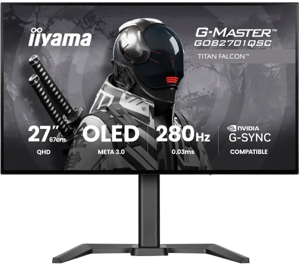 iiyama G-Master Titan Falcon GOB2701QSC-B1 27" 2K OLED 280Hz 0,03ms Gamingowy