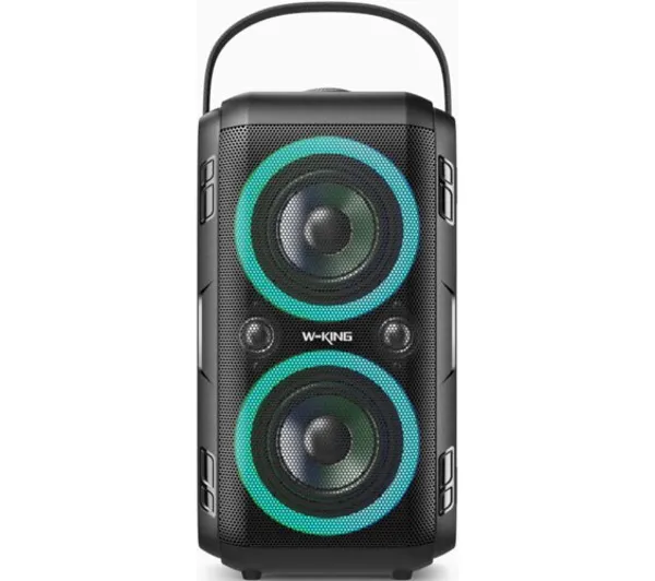 Głośnik Przenośny W-king T9-2 Black Czarny 80 W