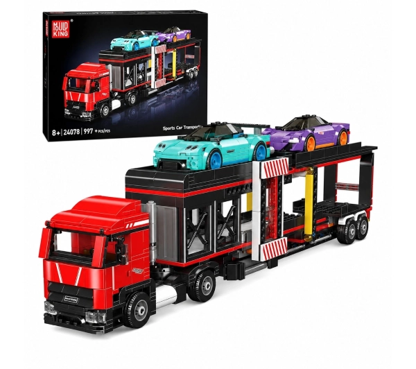 Mould King Klocki konstrukcyjne Sports Car Transporter Truck (24078) 997 elementów