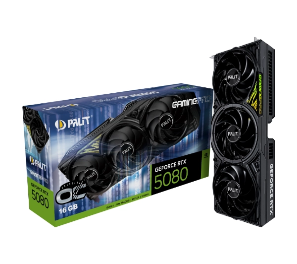 Palit Karta graficzna GeForce RTX 5080 GAMING PRO OC V1 16GB GDDR7 256bit 3DP/HDMI