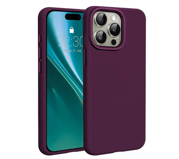 Etteri Silicone Mag do iPhone 15 Pro Bordowy