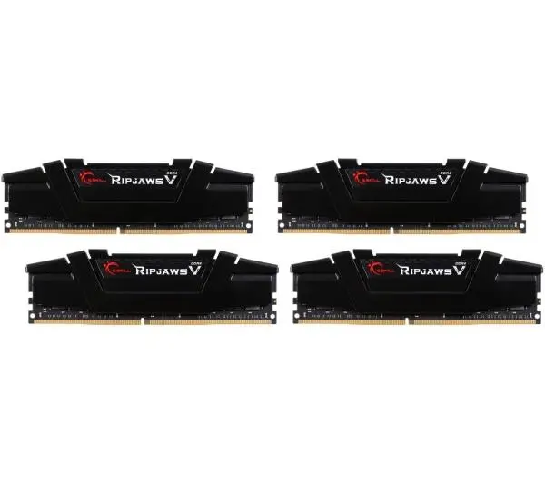 G.SKILL DDR4 64GB (4x16GB) RipjawsV 3200MHz CL16 XMP2 Black