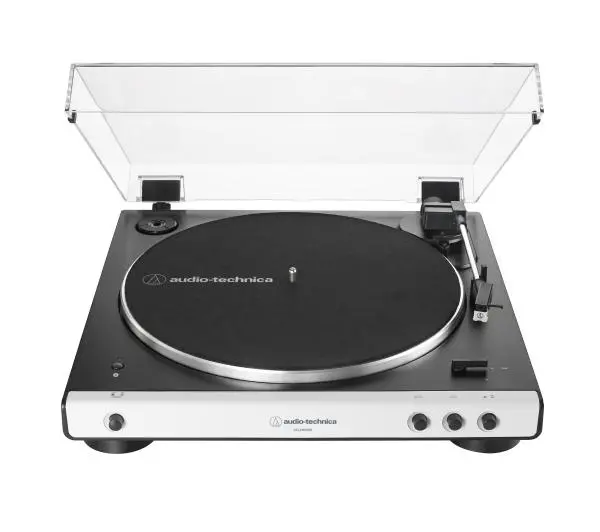Audio-Technica AT-LP60XBT Automatyczny Napęd paskowy Przedwzmacniacz Bluetooth Biały