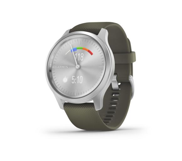 Smartwatch Garmin Vivomove Style (zielono-srebrny)