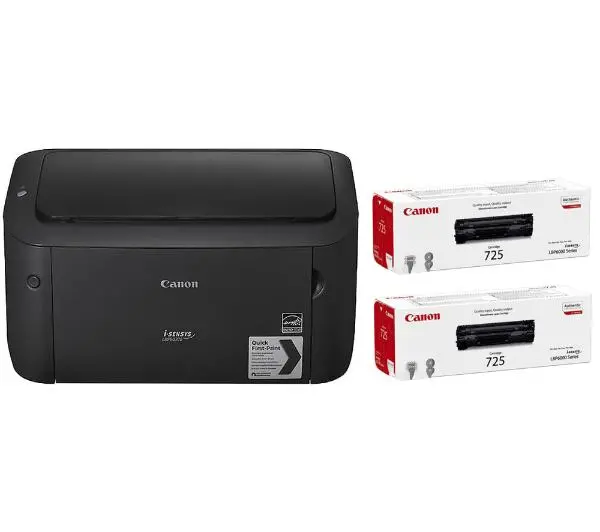 Drukarka laserowa Canon i-SENSYS LBP6030B + dwa tonery CRG-725 (8468B042AA)