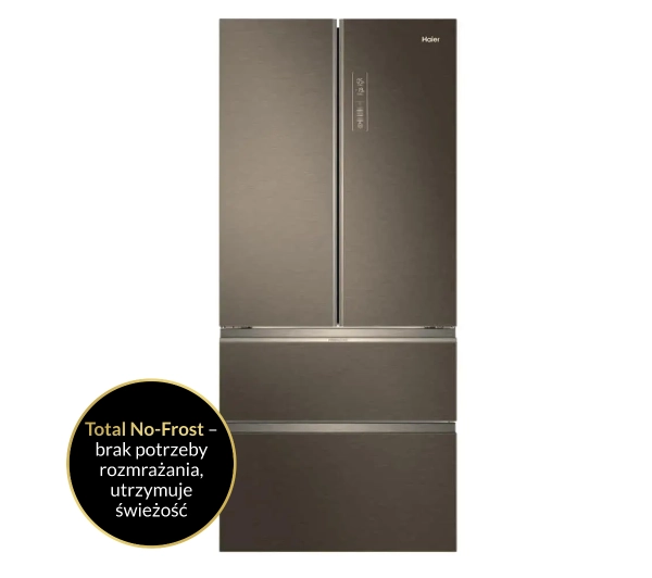 Haier Seria 7 HB18FGSAAA Pełny No Frost 190cm Szuflada z kontrolą wilgotności Tytanowy - DRUGI -30%, ALBO 5-TY ZA 1ZŁ - Kup na Raty - RRSO 0%
