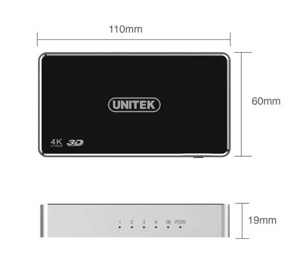 Unitek V1109A Czarny