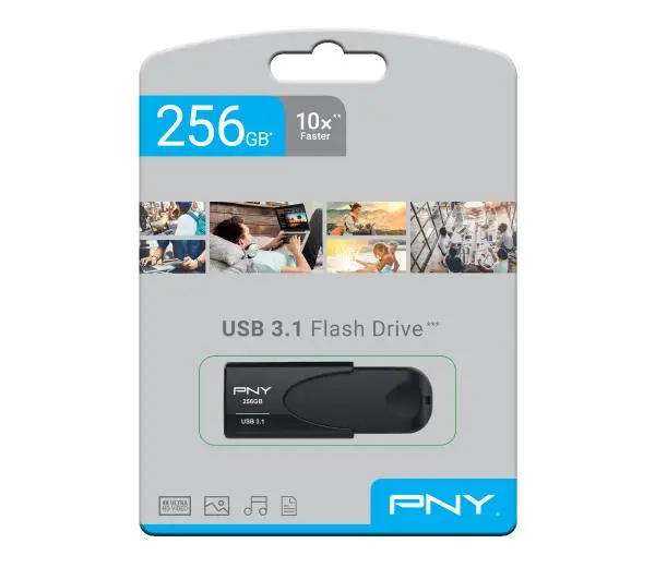 PNY Attache 4 256GB USB 3.1 Czarny