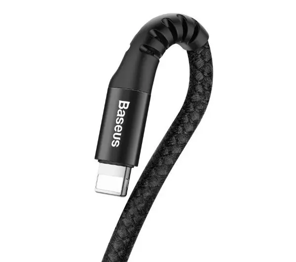 Baseus Kabel sprężynowy Lightning Spring 1m 2A Czarny
