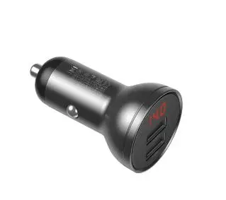 Baseus z wyświetlaczem 2x USB 4,8A 24W Szary