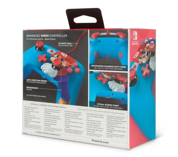 PowerA Enhanced Super Mario Punch do Nintendo Switch Przewodowy