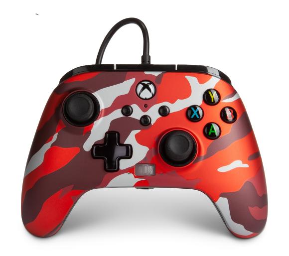 gamepad PowerA przewodowy Xbox Series / Xbox One Enhanced Metallic Red Como