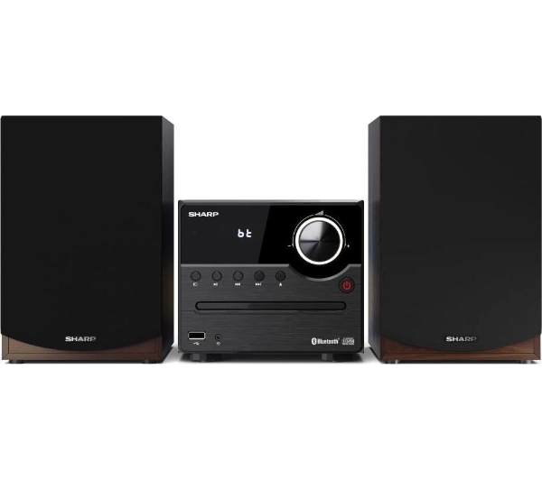 Sharp XL-B512 BR 15W Bluetooth Radio FM Czarno-brązowy