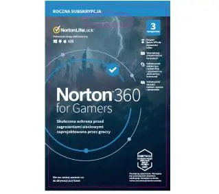 Norton 360 for Gamers 50GB 3 Urządzenia/1 Rok Kod aktywacyjnyDostęp po opłaceniu zakupu
