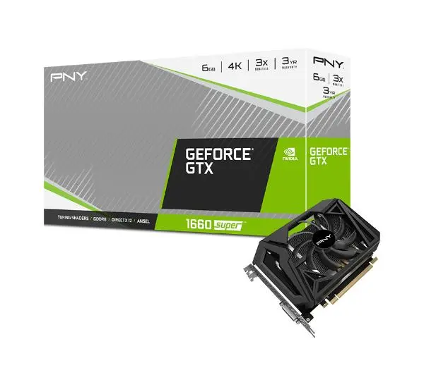 PNY GeForce GTX 1660 SUPER Single Fan 6GB GDDR6 192bit