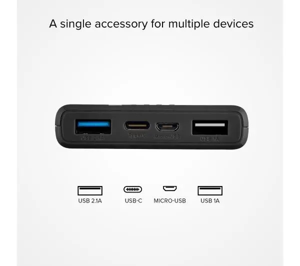 SBS TTBB10000FASTK 10000mAh USB-C + micro USB 10W Czarny