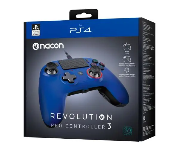 Nacon Revolution Pro Controller 3 do PS4 Przewodowy Niebieski - Kup na Raty - RRSO 0%
