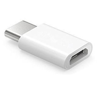 adapter Savio microUSB - USB 3.1 Typ C (biały)