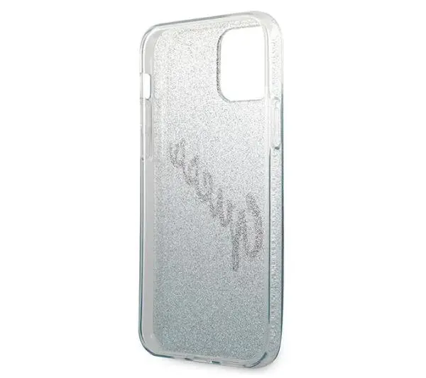 Guess Glitter Gradient GUHCP12SPCUGLSBL do iPhone 12 mini Niebieski
