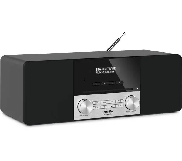 TechniSat DigitRadio 3 Radio FM DAB+ Bluetooth Czarno-srebrny - Kup na Raty - RRSO 0%