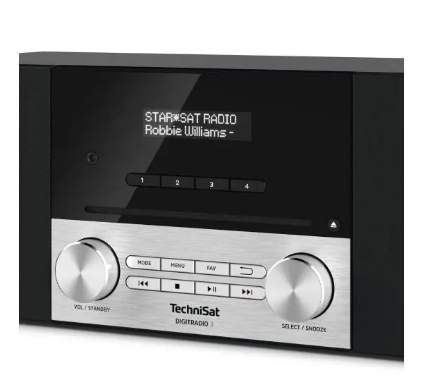 TechniSat DigitRadio 3 Radio FM DAB+ Bluetooth Czarno-srebrny - Kup na Raty - RRSO 0%