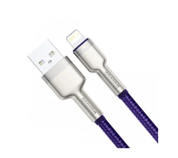 Baseus Cafule Metal USB do Lightning 1m Fioletowy