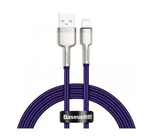 Baseus Cafule Metal USB do Lightning 1m Fioletowy