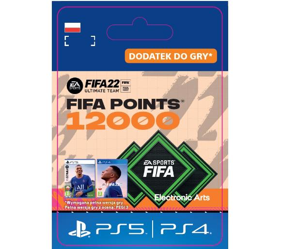 kod aktywacyjny FIFA 22 12000 Punktów [kod aktywacyjny] PS4 / PS5