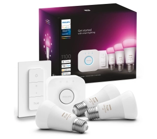 Philips Hue White and Colour Ambiance E27 3 szt. Zestaw startowy - Kup na Raty - RRSO 0%