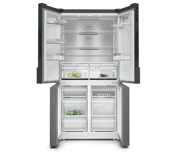 Siemens iQ300 KF96NAXEA Pełny No Frost 183cm Szuflada z kontrolą wilgotności Zdalne sterowanie Ciemna Stal Nierdzewna - DRUGI -30%, ALBO 5-TY ZA 1ZŁ - Kup na Raty - RRSO 0%