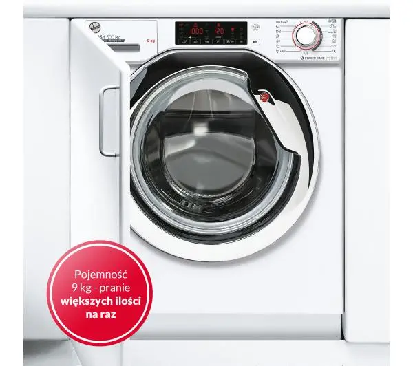 Hoover H-Wash 300 Pro HBWO 916TAMCE-S 9kg 1600obr/min Zdalne sterowanie - DRUGI -30%, ALBO 5-TY ZA 1ZŁ - Kup na Raty - RRSO 0%
