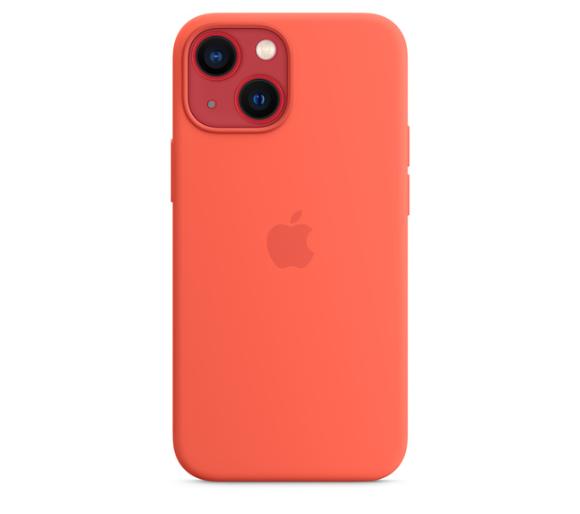 etui dedykowane Apple Silicone Case MagSafe do iPhone 13 (pomarańczowy)