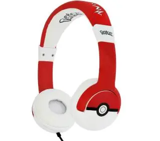 OTL Technologies Pokemon Pokeball Nauszne Czerwono-biały