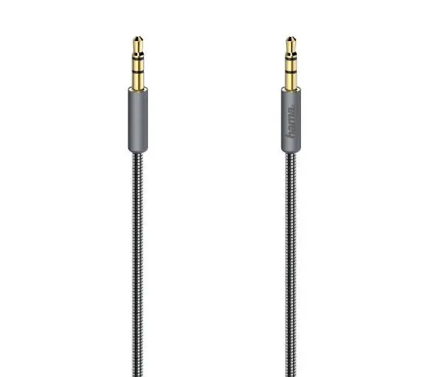 Hama 00200508 Premium jack 3,5mm 0,75m Srebrny