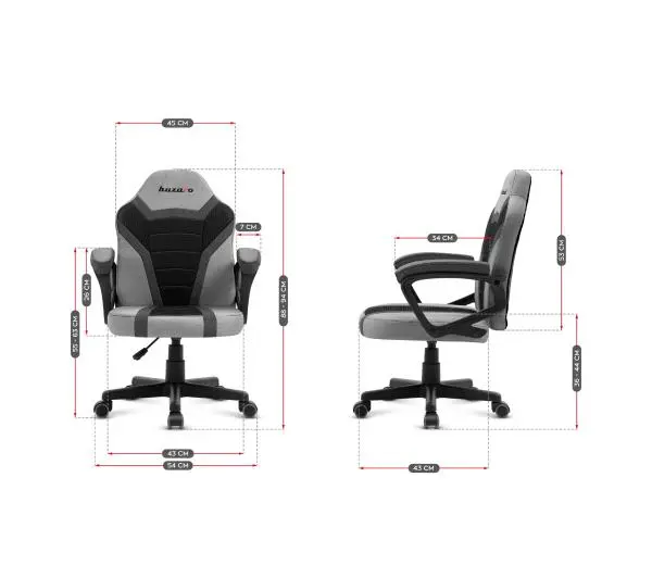 Huzaro Ranger 1.0 Mesh Dla dzieci do 130kg Tkanina Szary