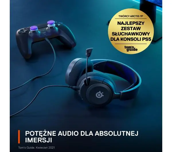 SteelSeries Arctis Nova 1 PS Nauszne Czarny