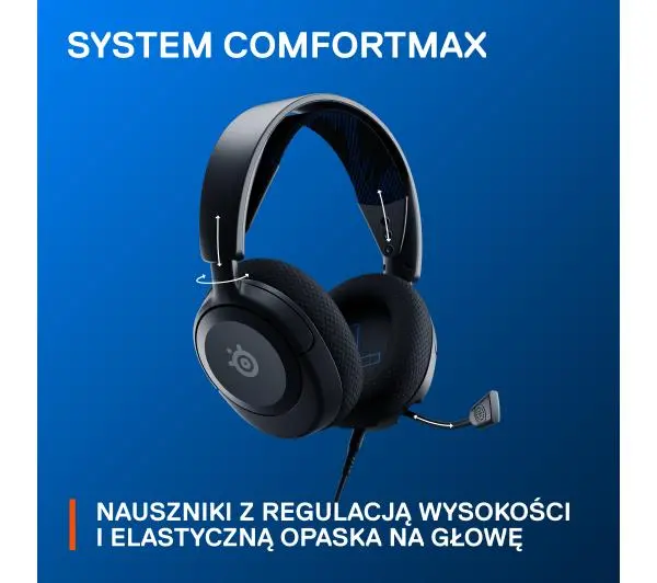 SteelSeries Arctis Nova 1 PS Nauszne Czarny