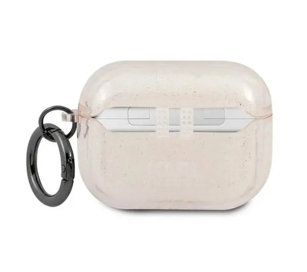Karl Lagerfeld KLAPUKHGD Glitter Karl`s Head AirPods Pro Cover Złoty