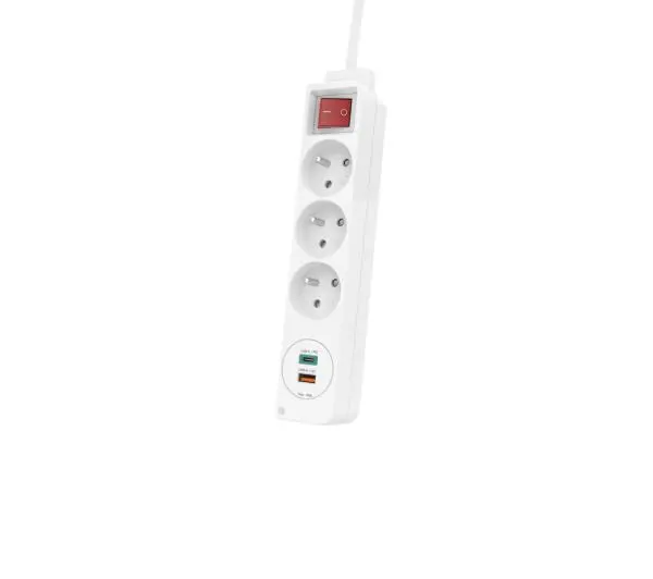 Hama 44133757 3 gniazda 1,4m Biały