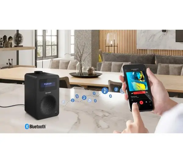 Sharp DR-430 Radio FM DAB+ Bluetooth Czarny
