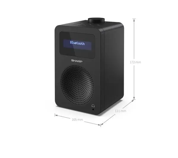 Sharp DR-430 Radio FM DAB+ Bluetooth Czarny