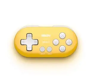8BitDo Zero 2 Bluetooth mini Kontroler do PC, Nintendo Switch, Android Bezprzewodowy Żółty