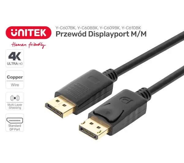Unitek Y-C607BK 1,5m Czarny