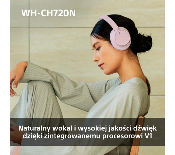 Sony WH-CH720N ANC Nauszne Bluetooth 5.2 Czarny - ⚡ EURO HIT CENOWY! ⚡ - Kup na Raty - RRSO 0%