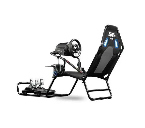 Next Level Racing NLR-S026 GTLite PlayStation Edition Wyścigowy do 130kg Tkanina Czarno-niebieski - Kup na Raty - RRSO 0%